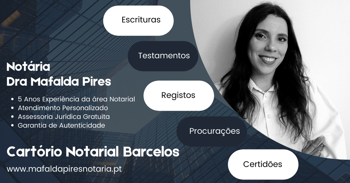 Serviços e Contactos do Cartório Notarial de Barcelos